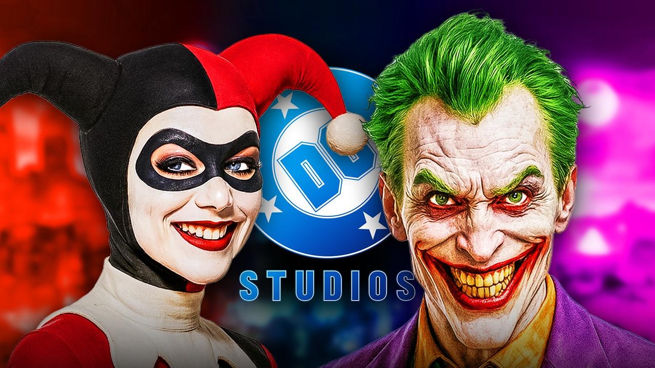 Joker, Harley Quinn, DC Studios logo