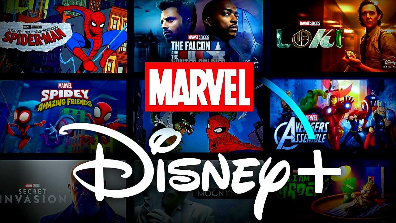 Marvel and Disney plus shows and logos