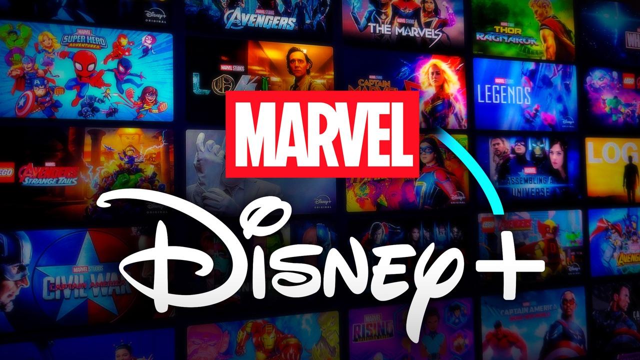 Disney Plus and Marvel logos