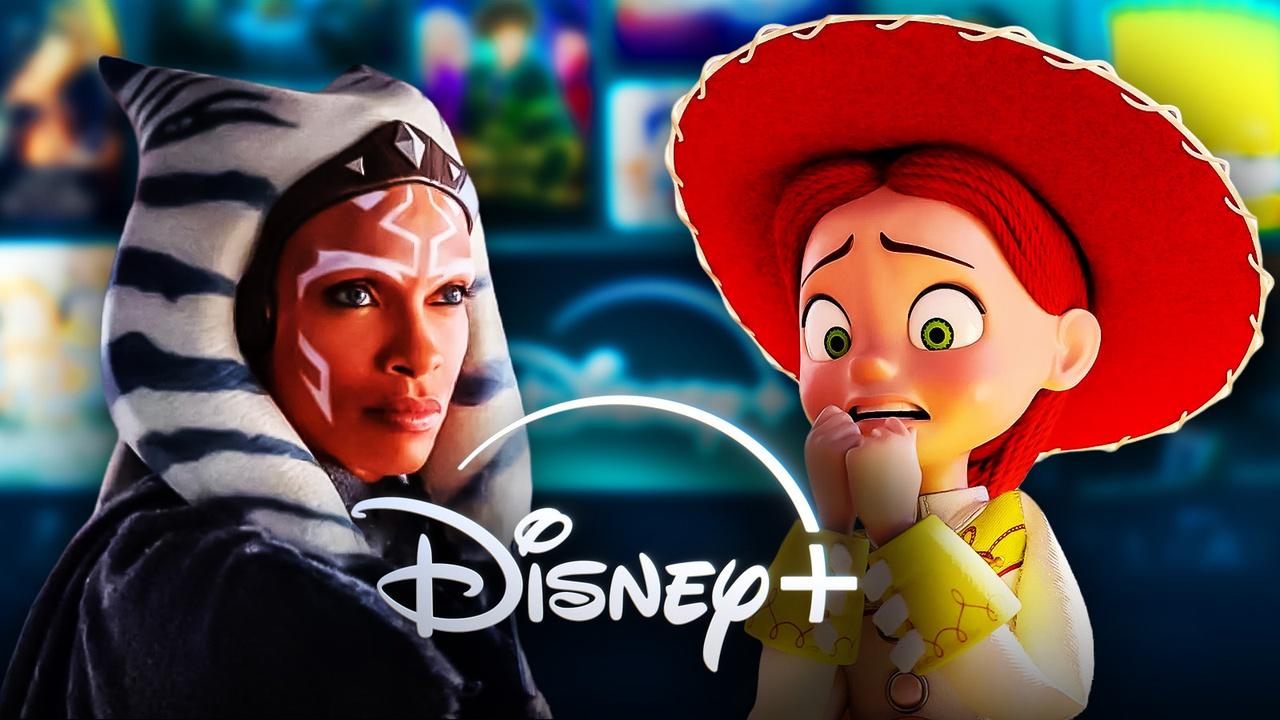 Ahsoka, Jessie, Disney+ Logo.