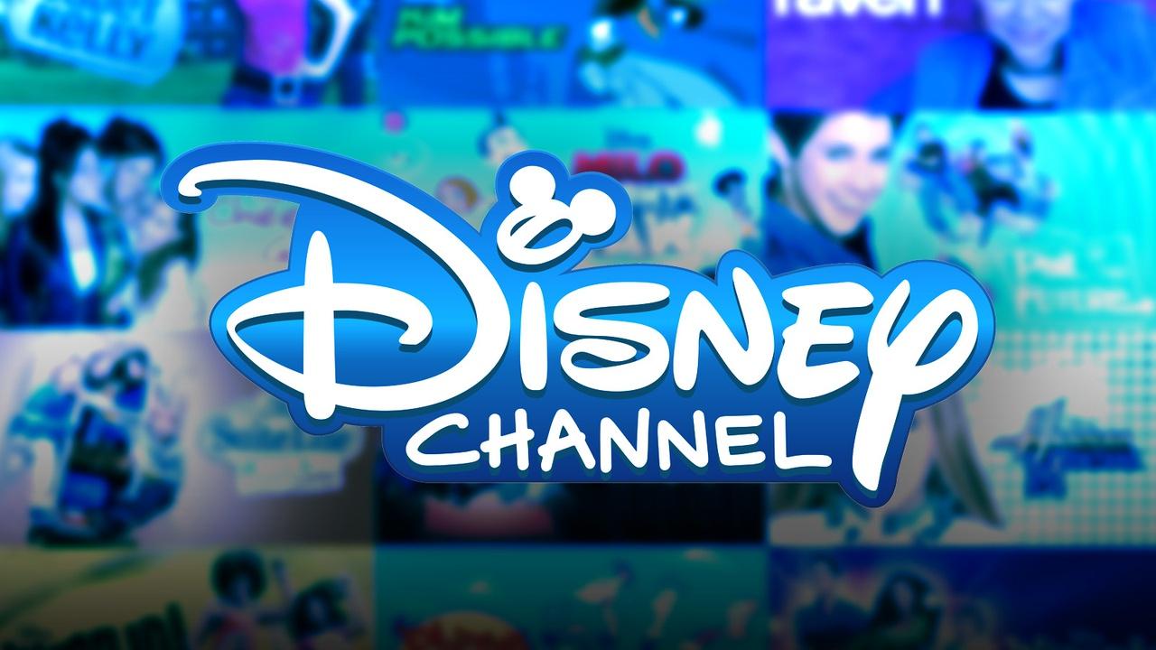 Disney Channel logo, Disney Channel shows tiles.