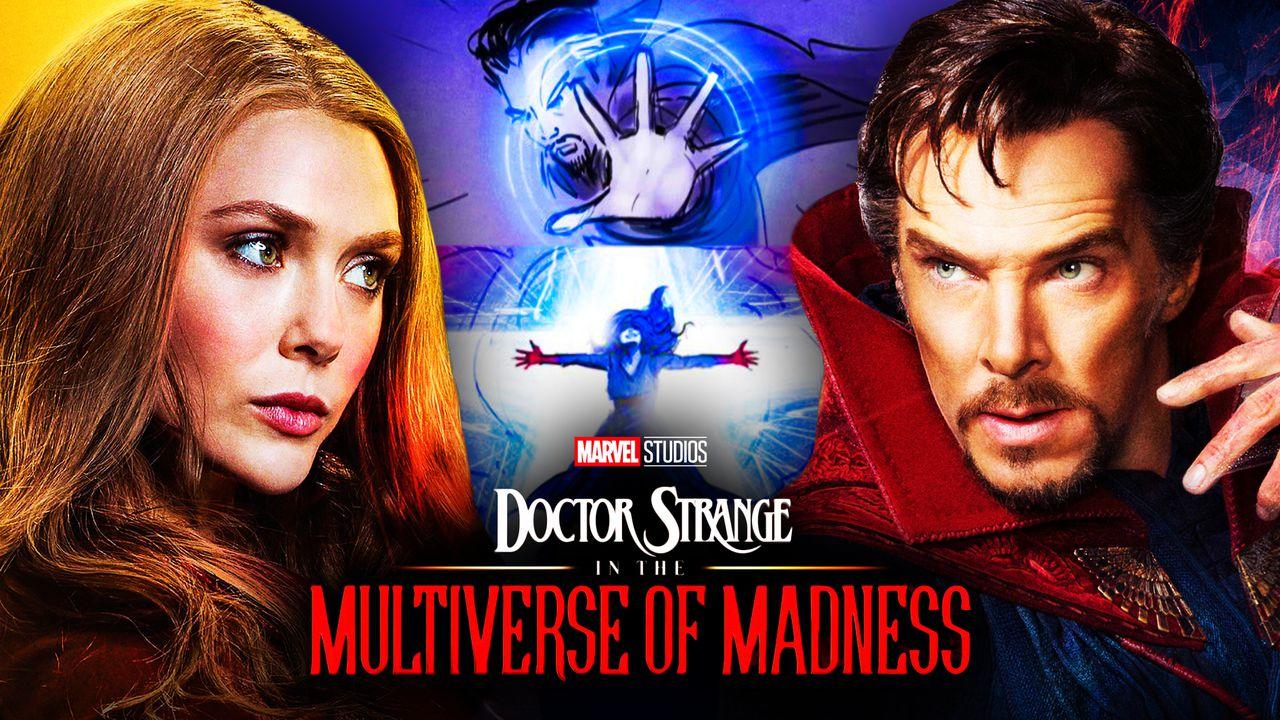 New Doctor Strange 2 Art Reveals Deleted Scarlet Witch Vs Strange Fight