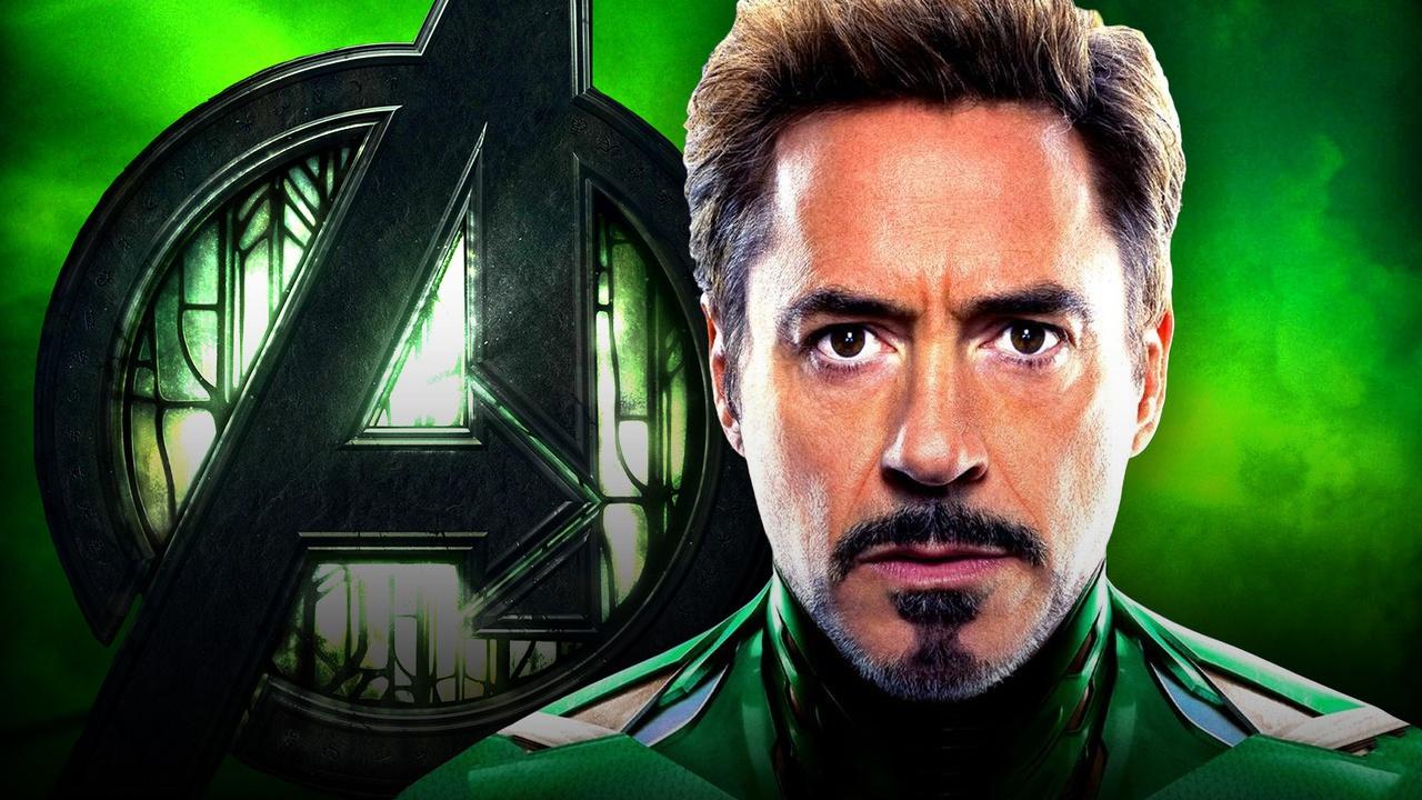 Avengers logo, Robert Downey Jr.