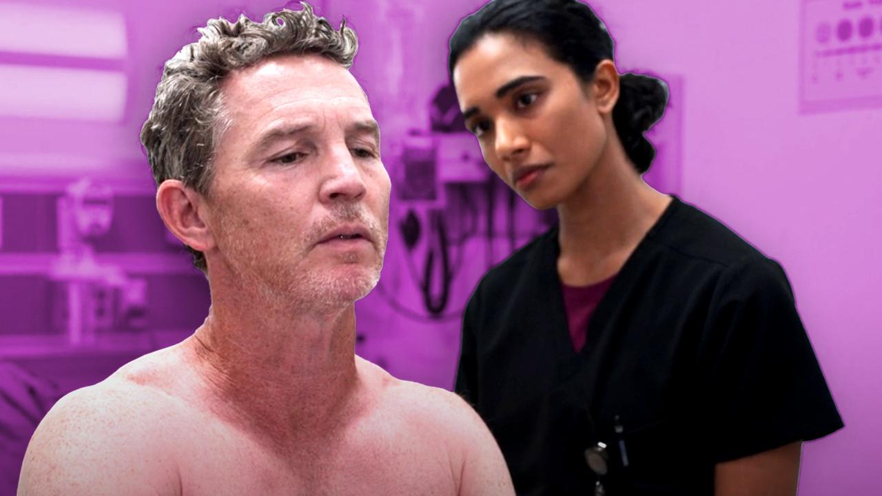 Dr. Mohan and Dr. Abbot in The Pitt Season 2