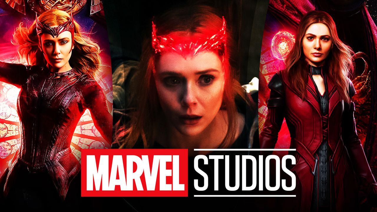 Elizabeth Olsen as Wanda Maximoff, Marvel Studios logo