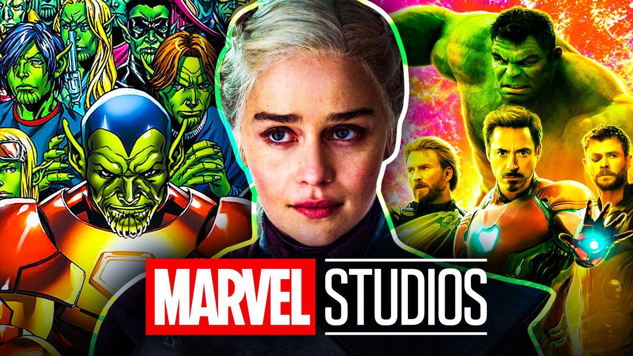 Emilia Clarke, Skrulls, Avengers, Marvel Studios logo