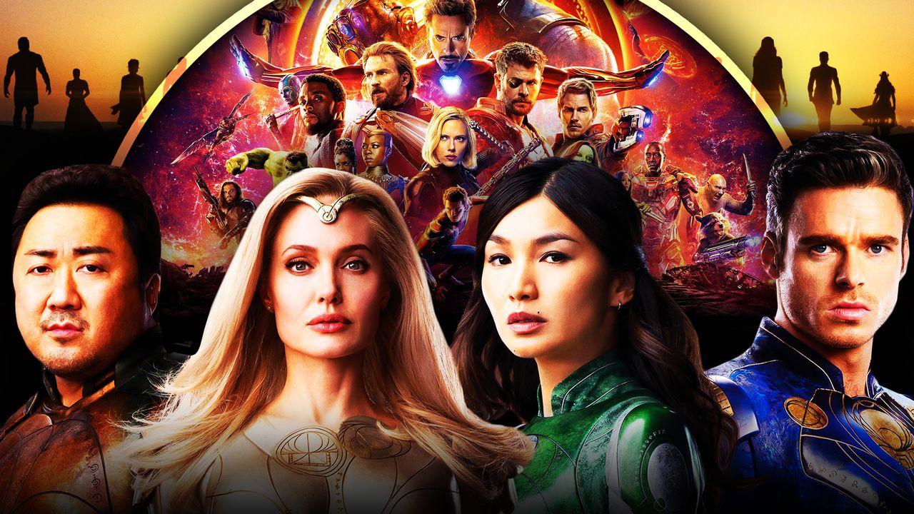 Gemma Chan as Sersi, Eternals logo