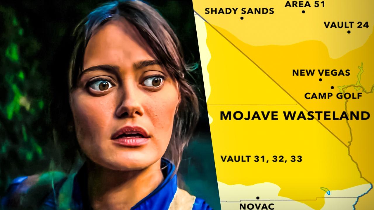 Fallout TV Show map, Lucy face