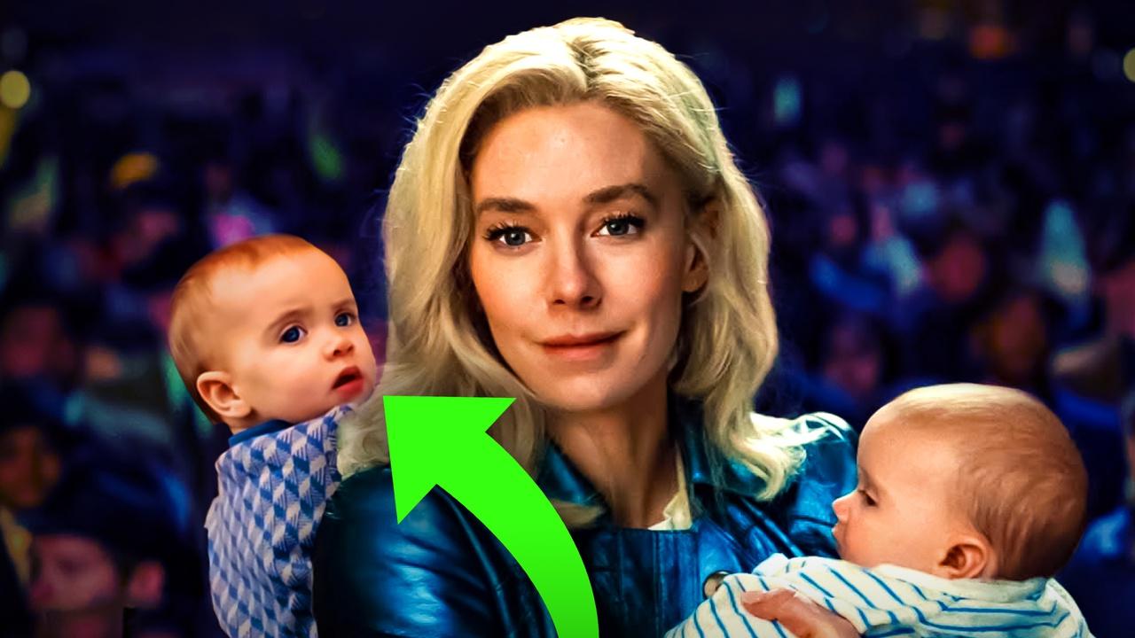 Fantastic Four First Steps Sue Storm with babies