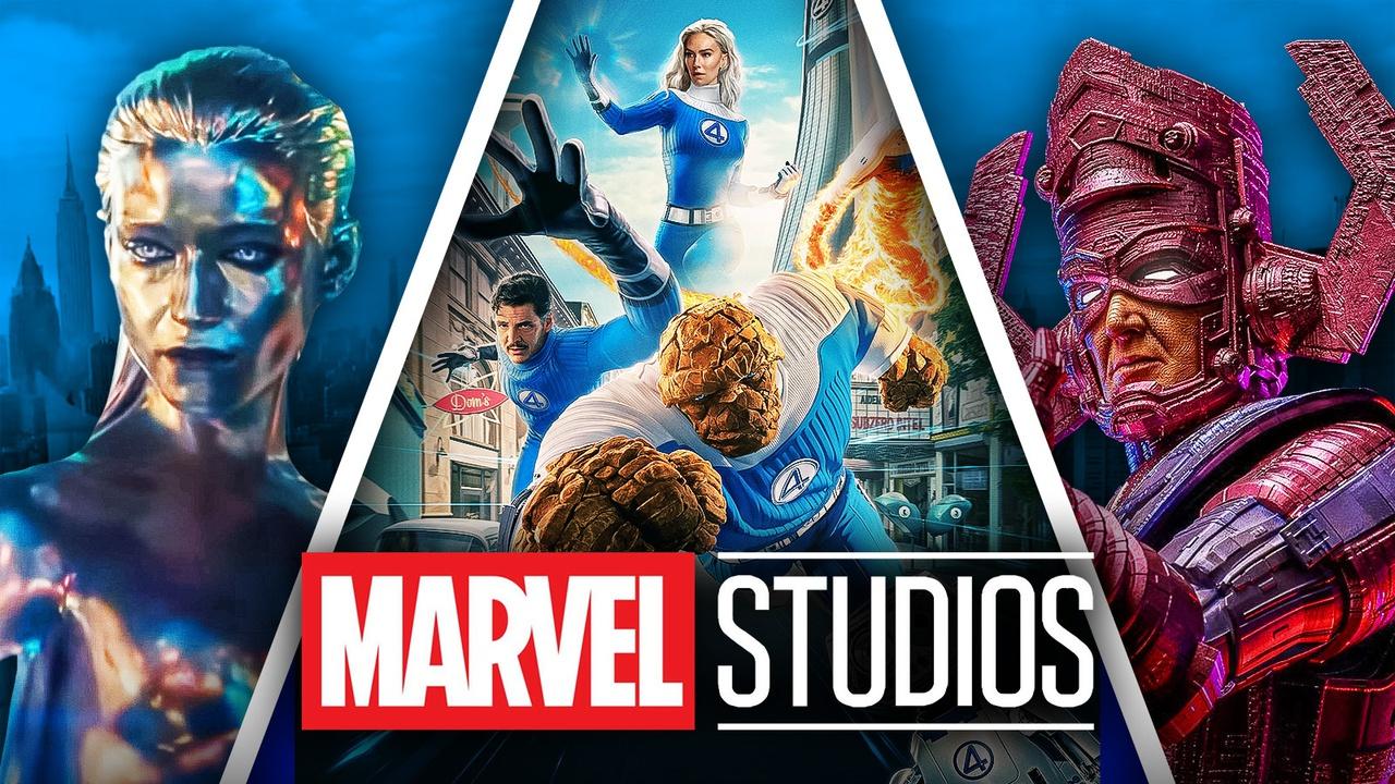 Fantastic Four, Marvel Studios logo, Silver Surfer and Galactus