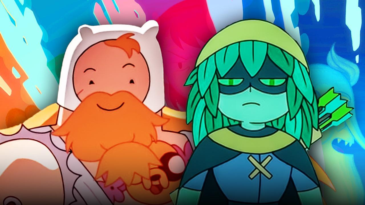 Adult Finn and Huntress Wizard from Adventure Time