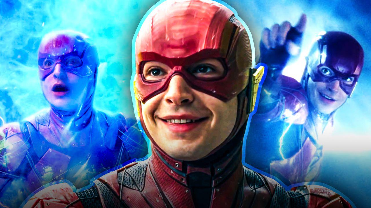 The Flash, Barry Allen, blue background