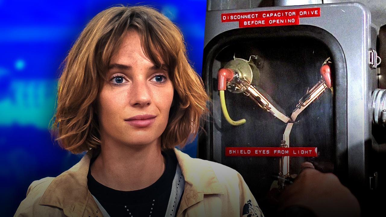 Maya Hawke as Robin Buckley, flux capacitor