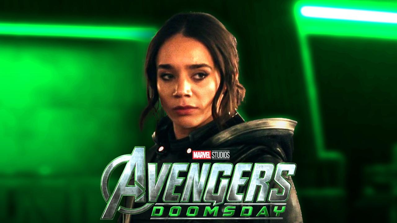 Ava Starr alongside Avengers: Doomsday logo.
