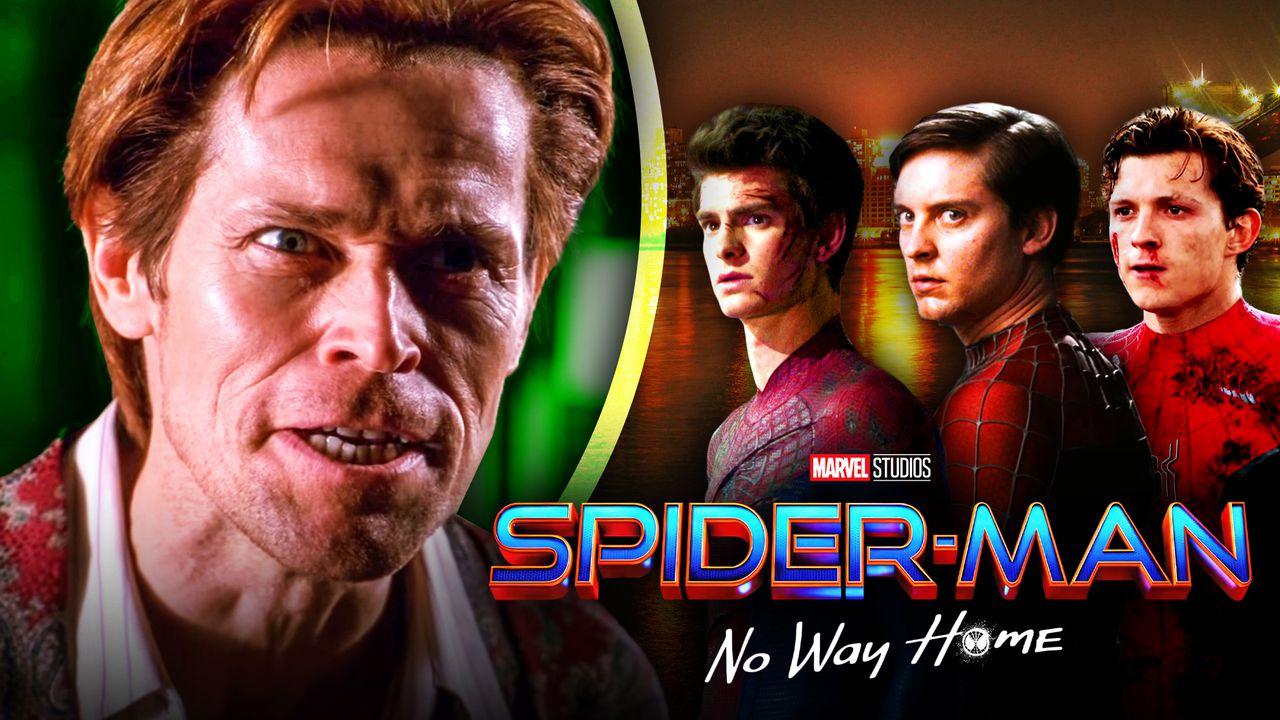 Willem Dafoe as Green Goblin, No Way Home logo