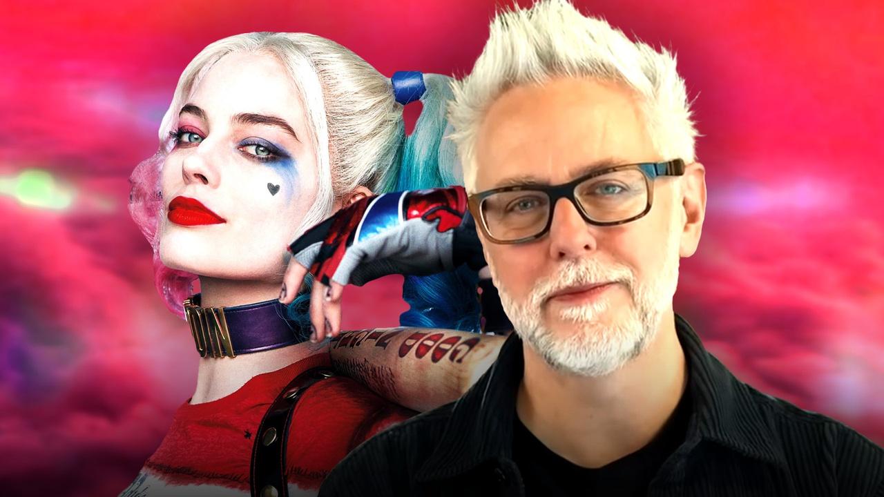 Margot Robbie as Harley Quinn, James Gunn.