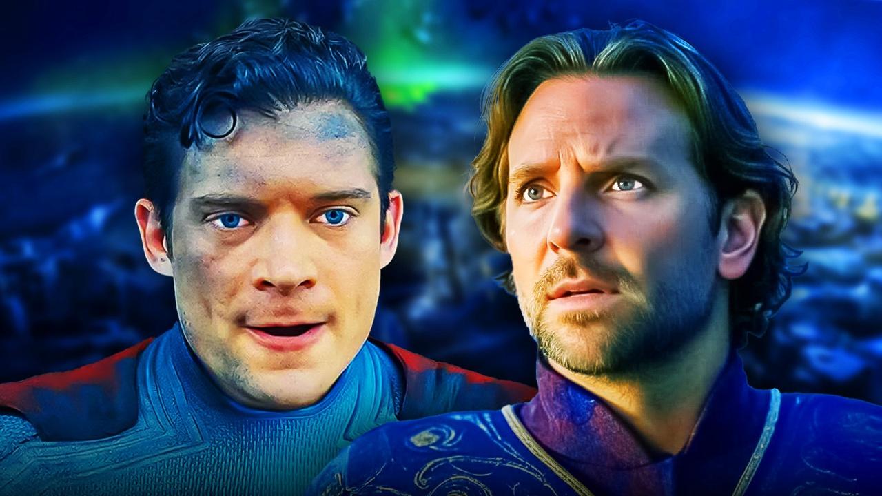 Bradley Cooper Jor-El and David Corenswet  Superman in 2025 movie