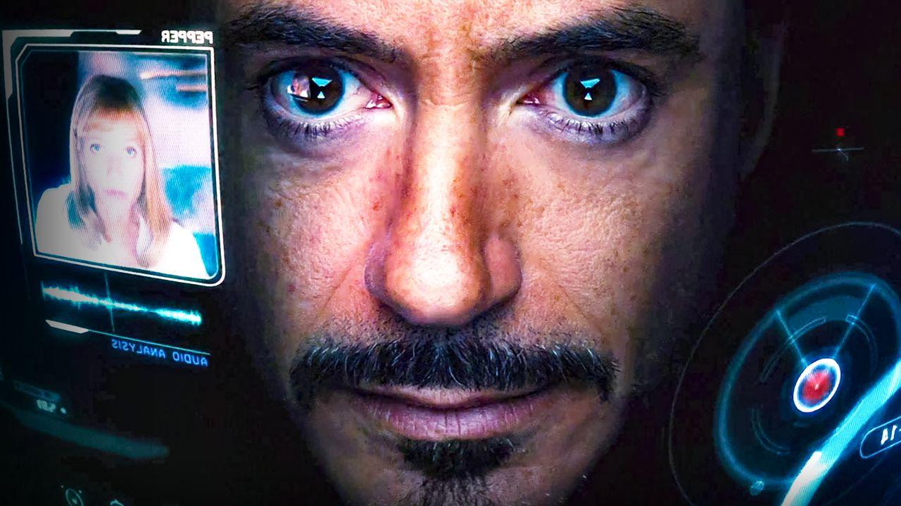 Robert Downey Jr's Ton Stark in Iron Man HUD