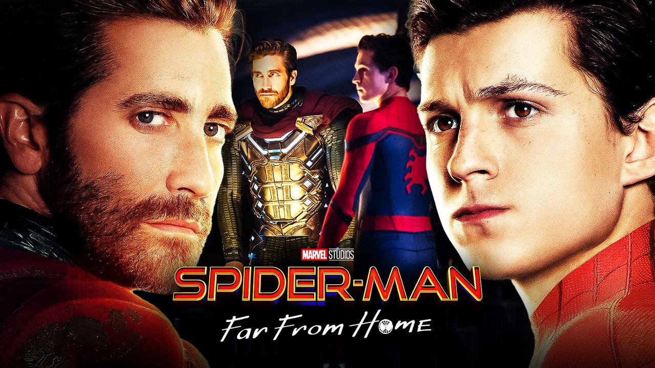 Mysterio, Jake Gyllenhaal, Spider-Man, Tom Holland, Spider-Man: Far From Home