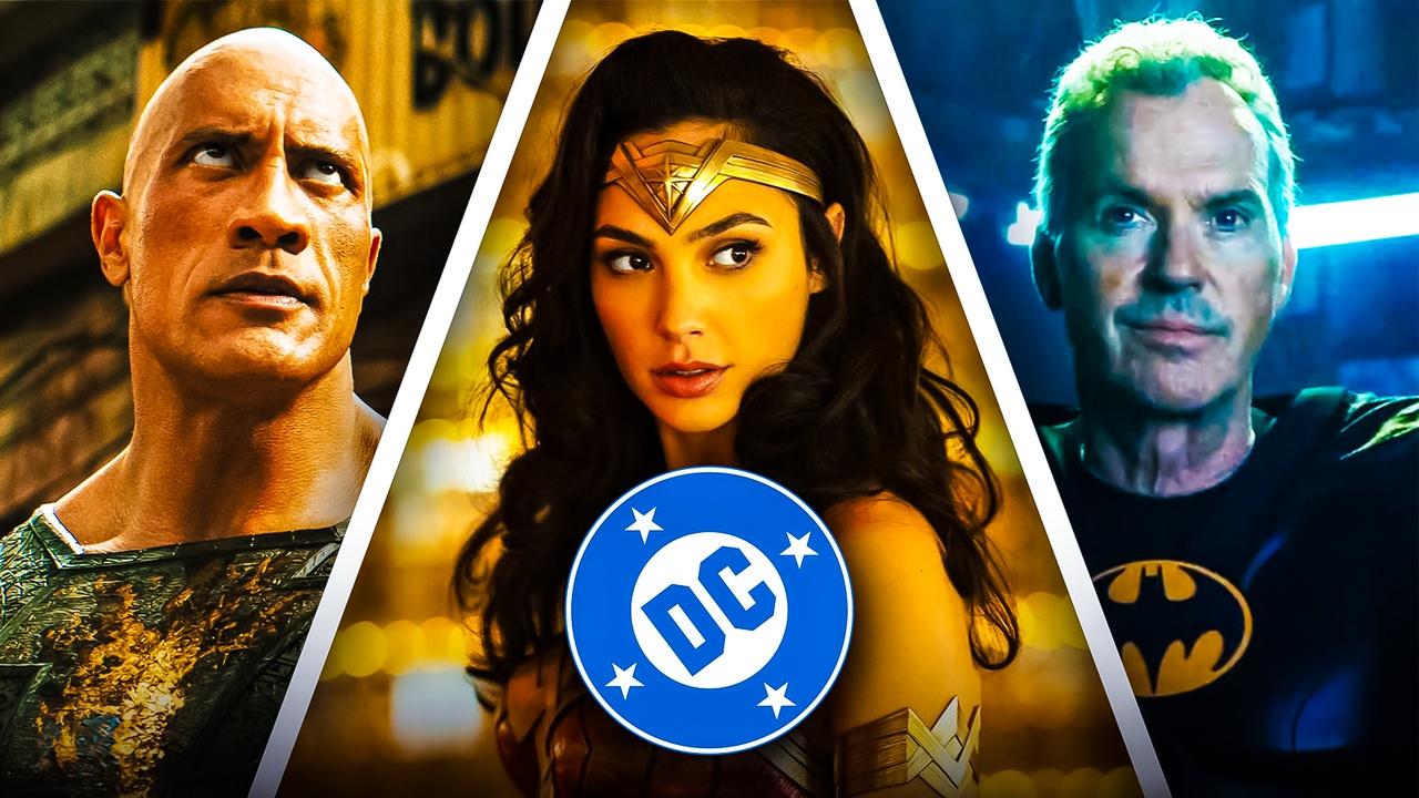 Black Adam, Wonder Woman, Batman, DC Studios logo