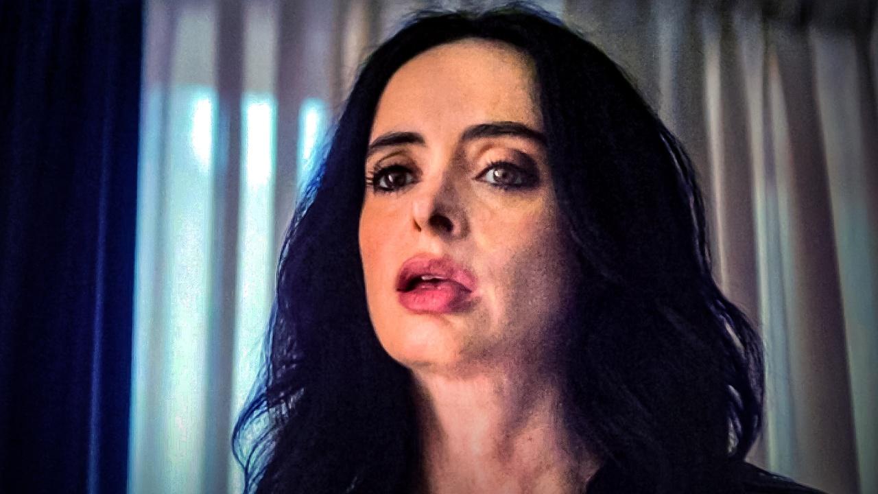 Jessica Jones in Daredevil: Born Again Season 2 Episode 7, talking to Mr. Charles.
