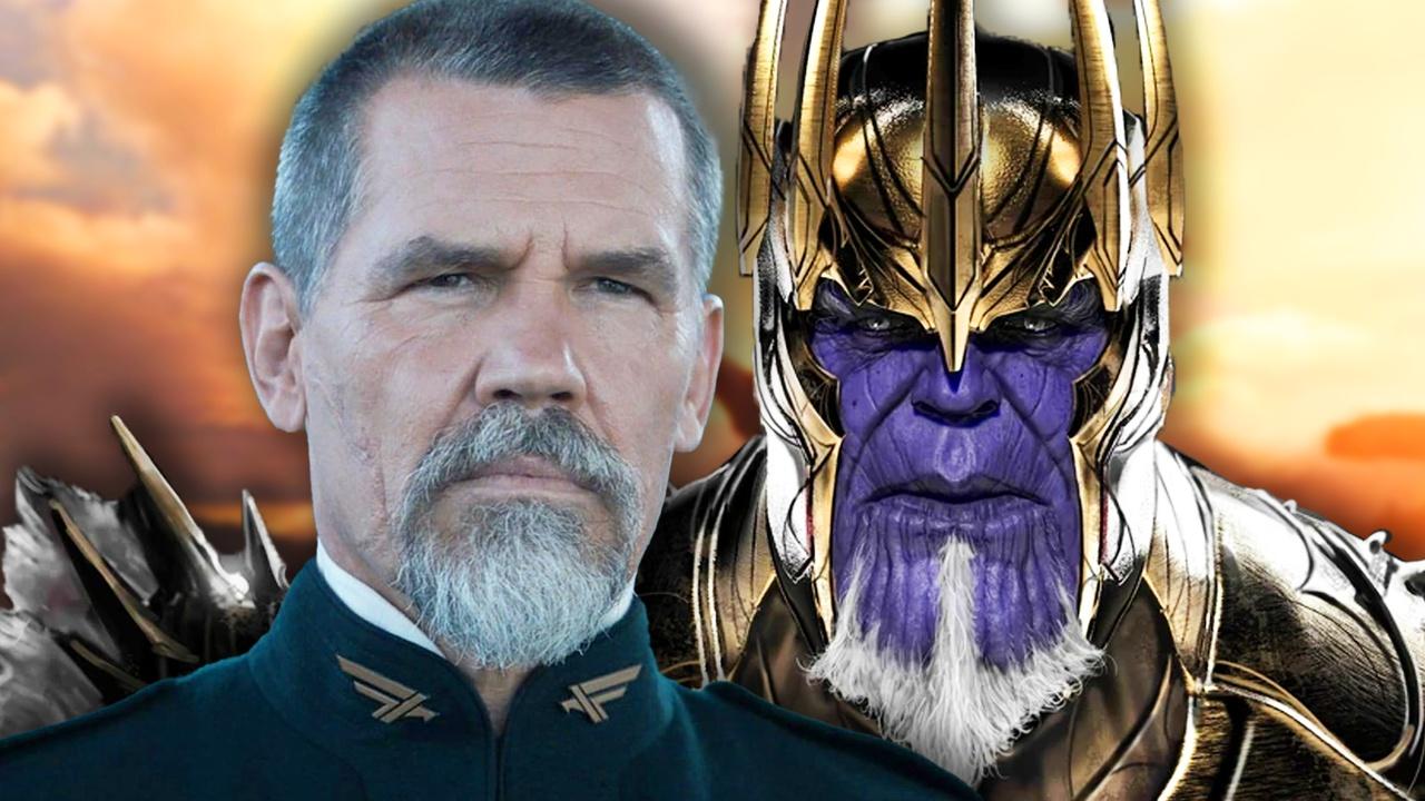 Josh Brolin; Thanos with a white beard