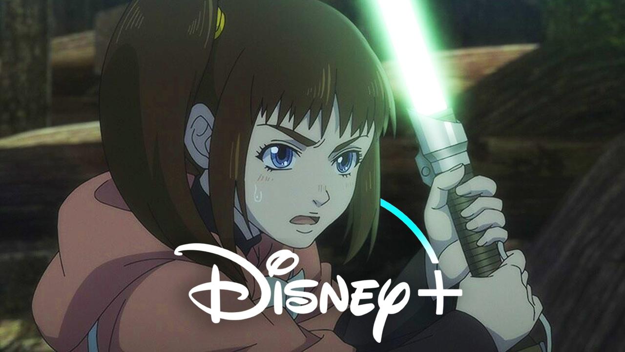 Lah Kara in Star Wars Visions season 3, Disney Plus Logo