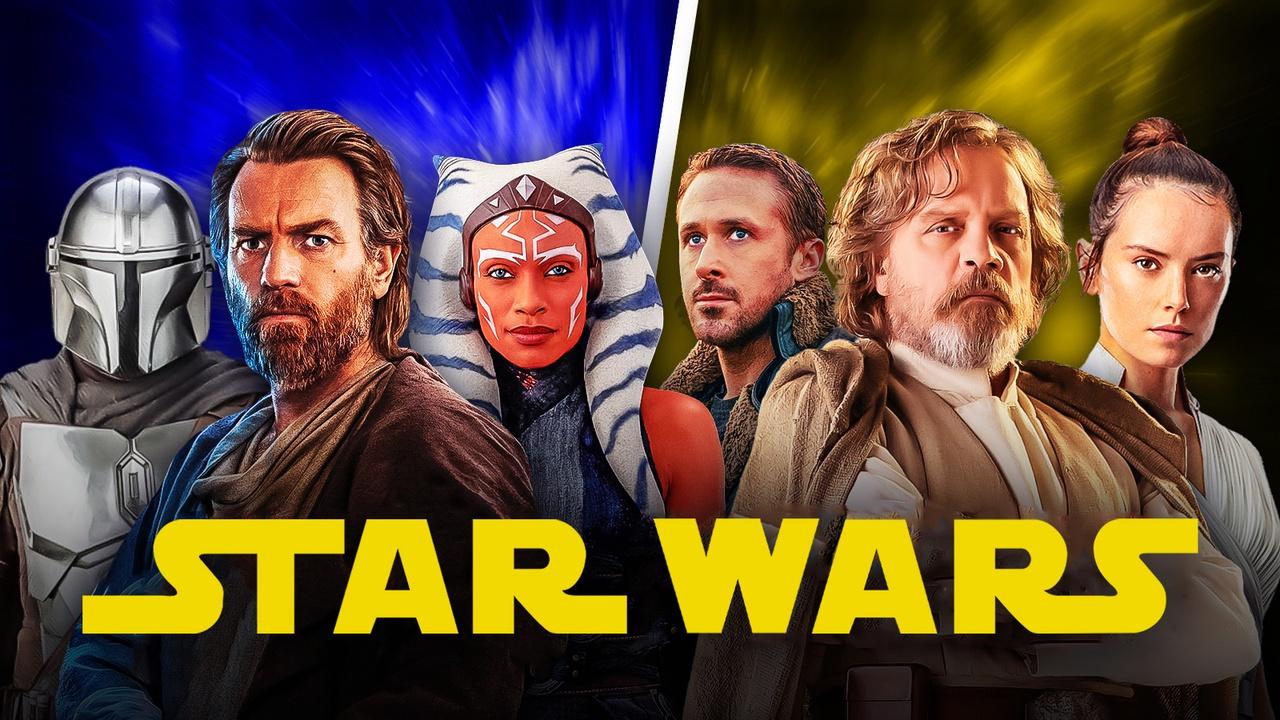 Star Wars characters from TV shows and movies, Star Wars logo