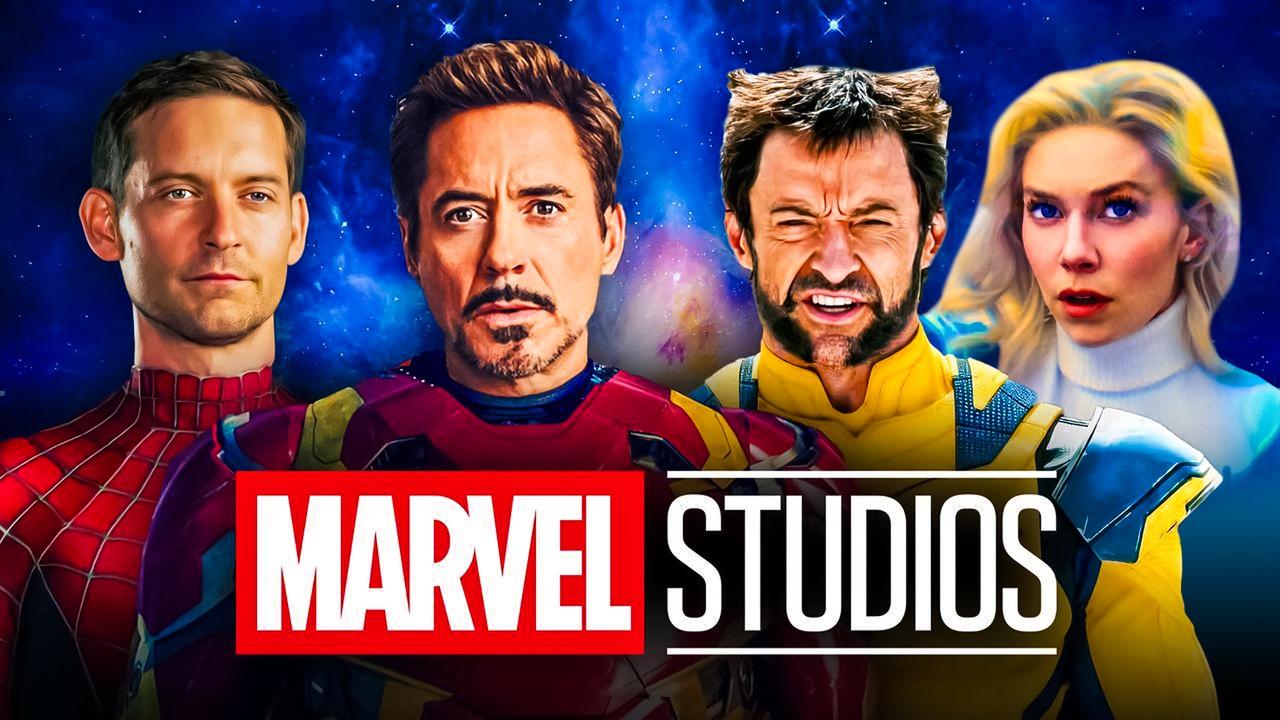 Avengers: Secret Wars Movie characters Spider-Man, Iron Man, Wolverine, Sue Storm, Marvel Studios