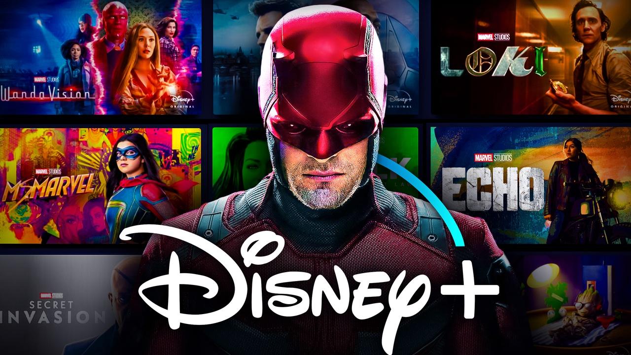 Daredevil, Disney Plus logo, Marvel Studios series