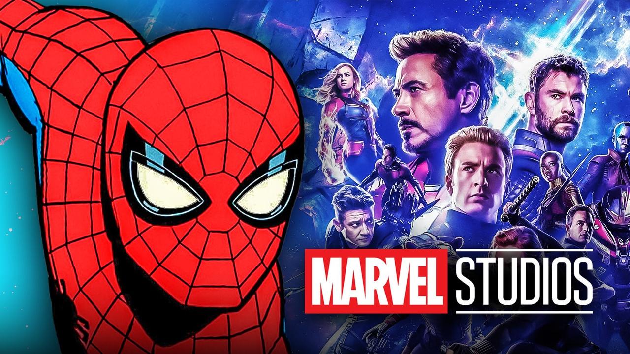Spider-Man animated, Endgame Marvel Studios Poster.