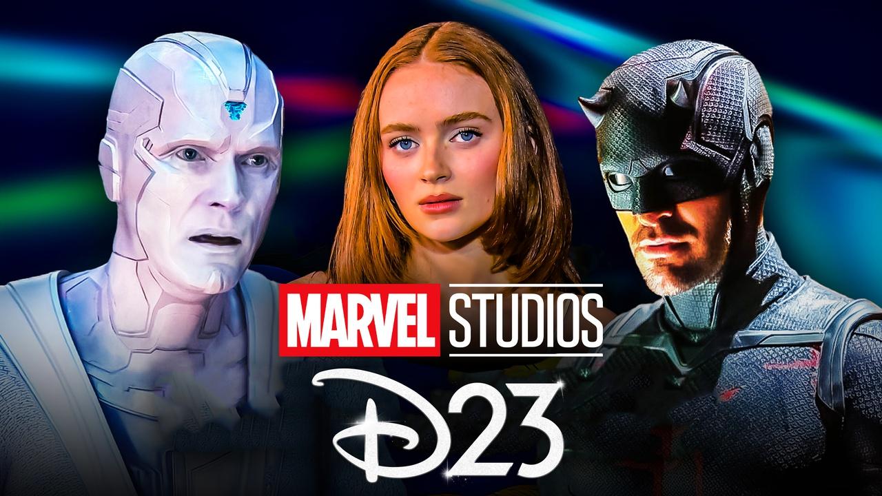 Marvel Studios D23 logos, Vision, Sadie Sink, Daredevil