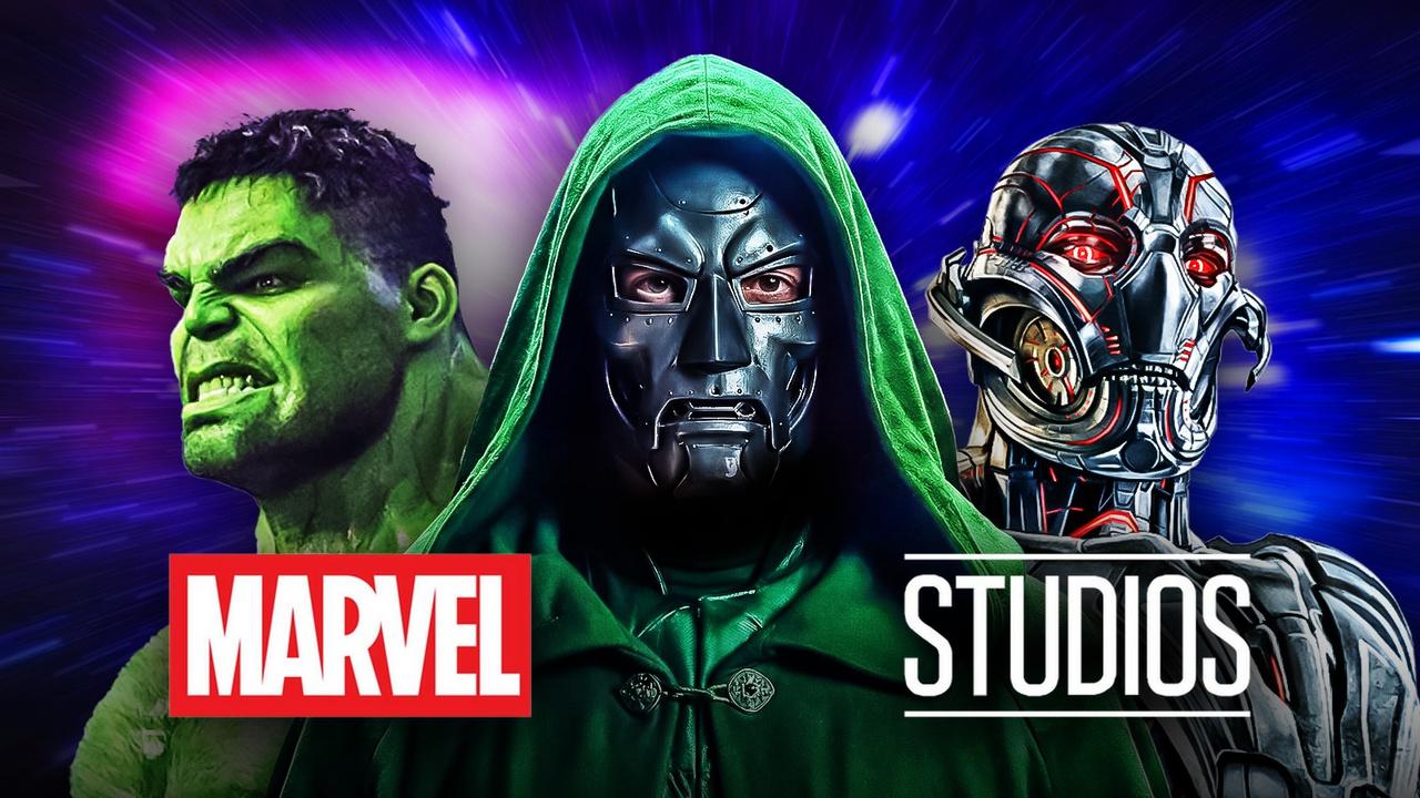 Hulk, Doctor Doom, Ultron, Marvel Studios logo.