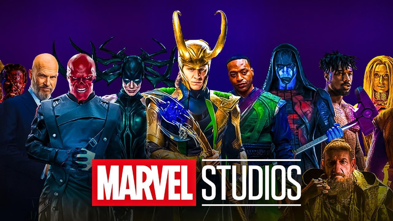 MCU villains together, Marvel Studios logo