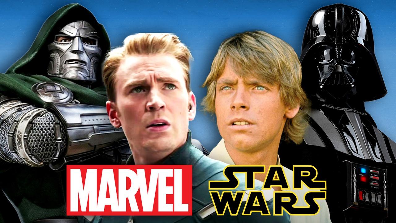 Doctor Doom, Captain America, Luke Skywalker, Darth Vader.