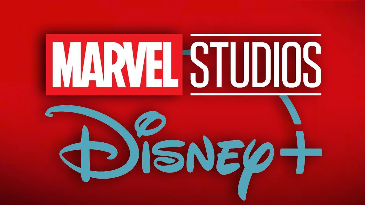 Marvel Studios logo, Disney Plus logo.