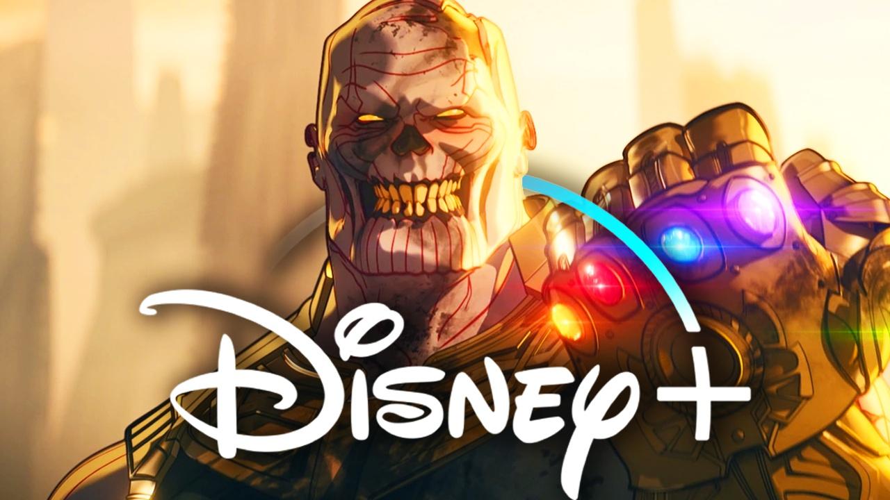 Marvel Zombies Thanos With Disney Plus Logo