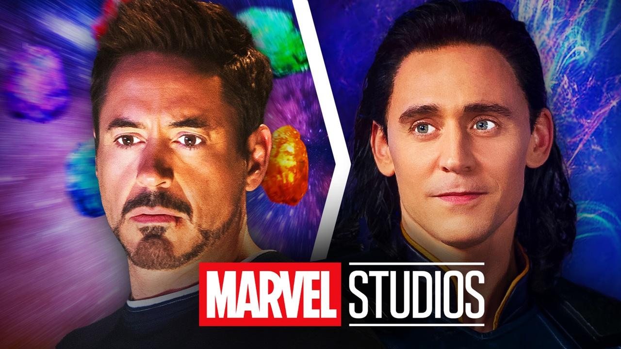 MCU Tony Stark, Loki, Marvel Studios logo