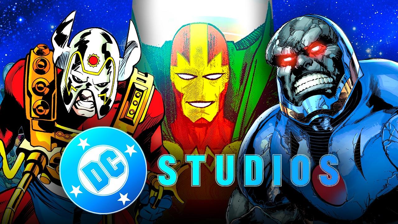 Orion, Mister Miracle, DC Studios logo, Darkseid