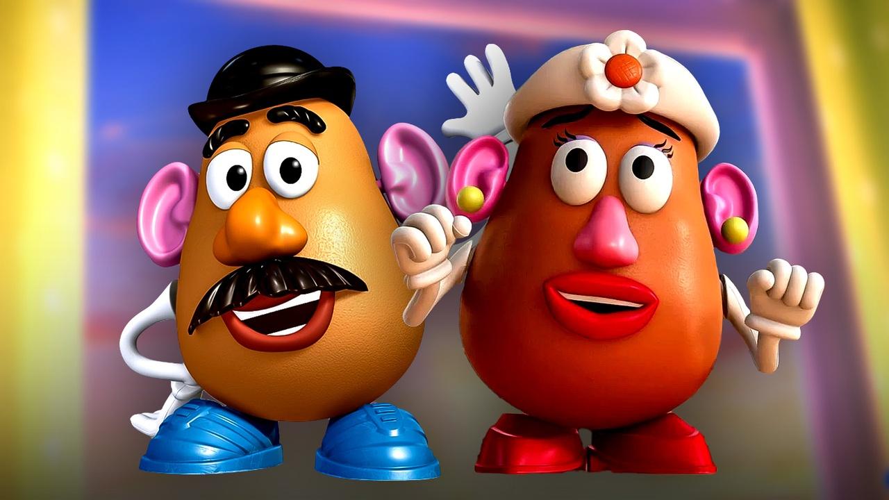Mr. and Mrs. Potato Head in Toy Story.
