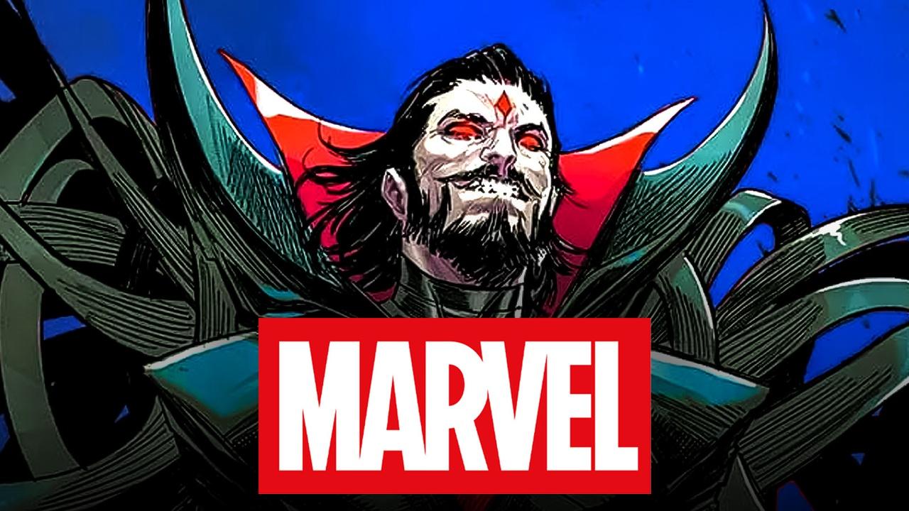 Mister Sinister from Marvel comics with Marvel logo.
