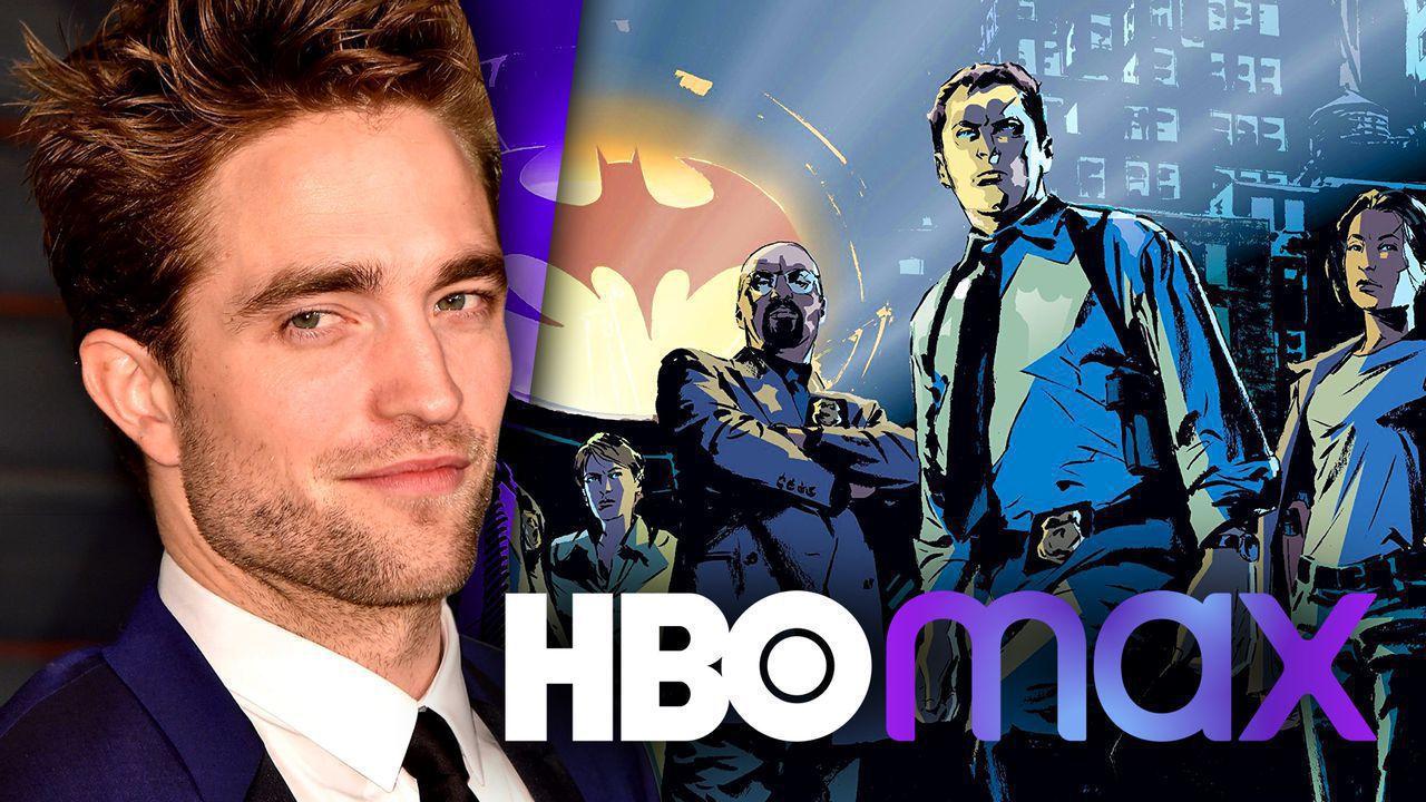 Robert Pattinson, Gotham officers, HBO Max logo