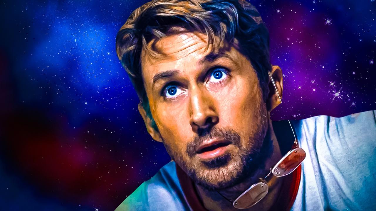 Ryan Gosling's face in Project Hail Mary movie