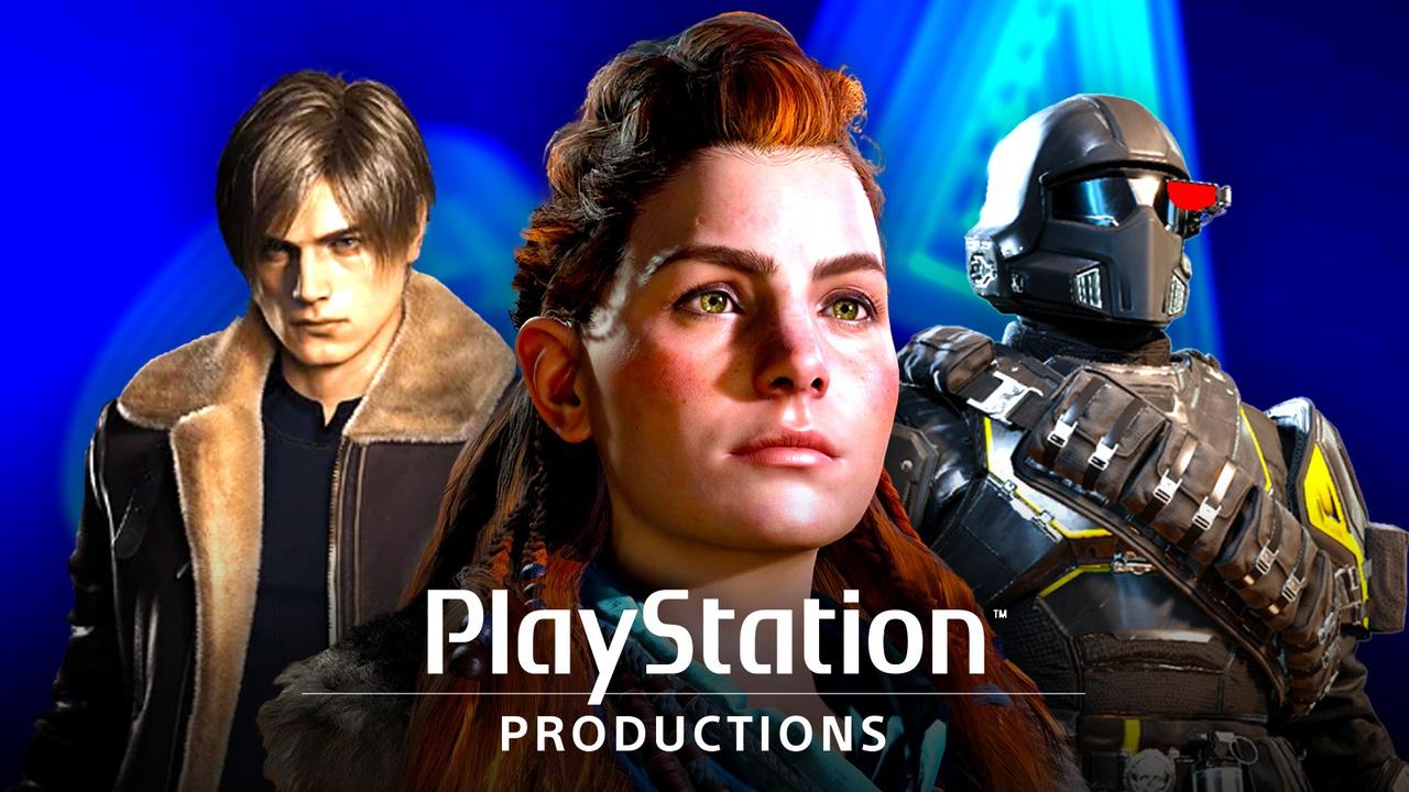 Leon Kennedy, Aloy, Helldiver, PlayStation Productions logo