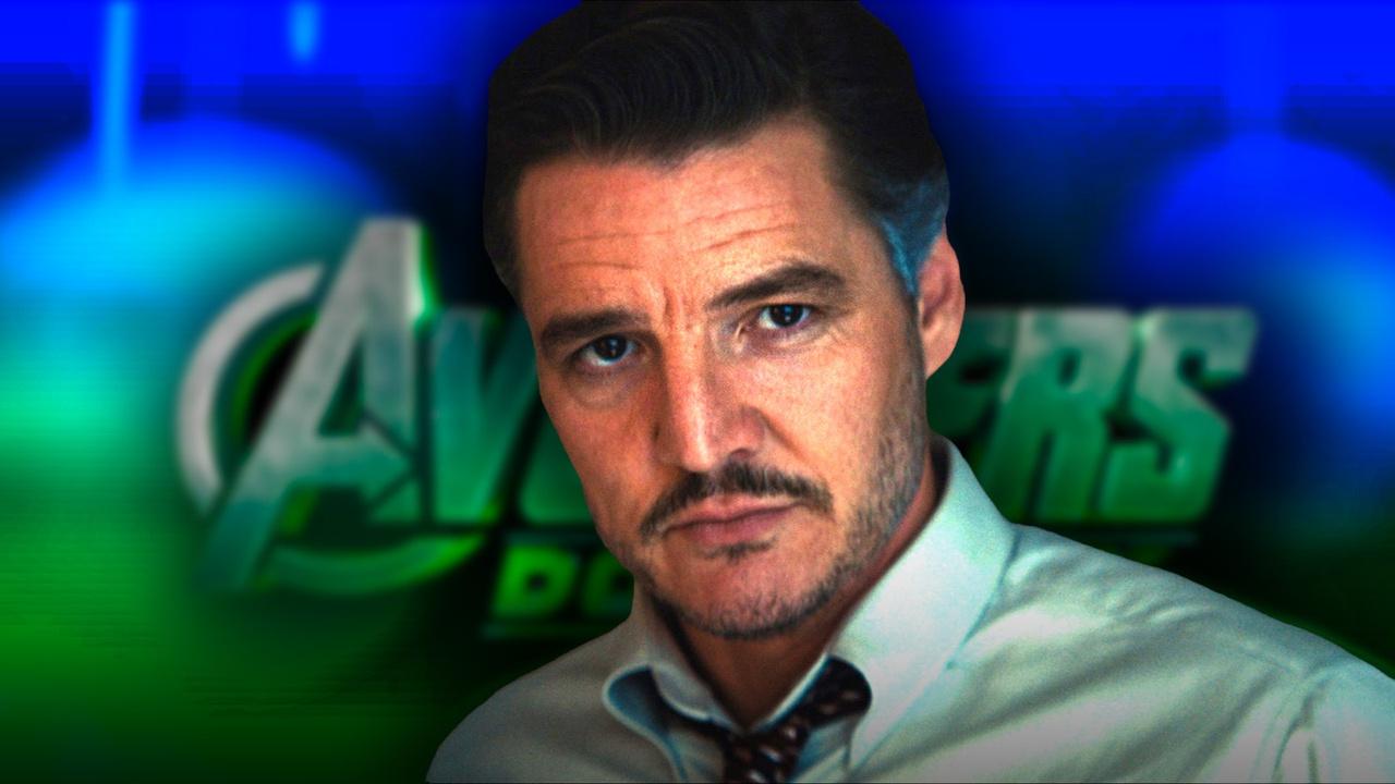 Pedro Pascal, Reed Richards, Avengers: Doomsday logo