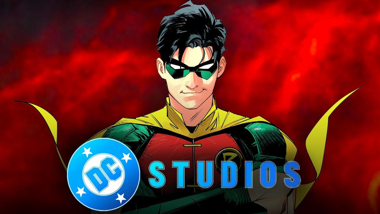 Robin alongside DC Studios' logo.