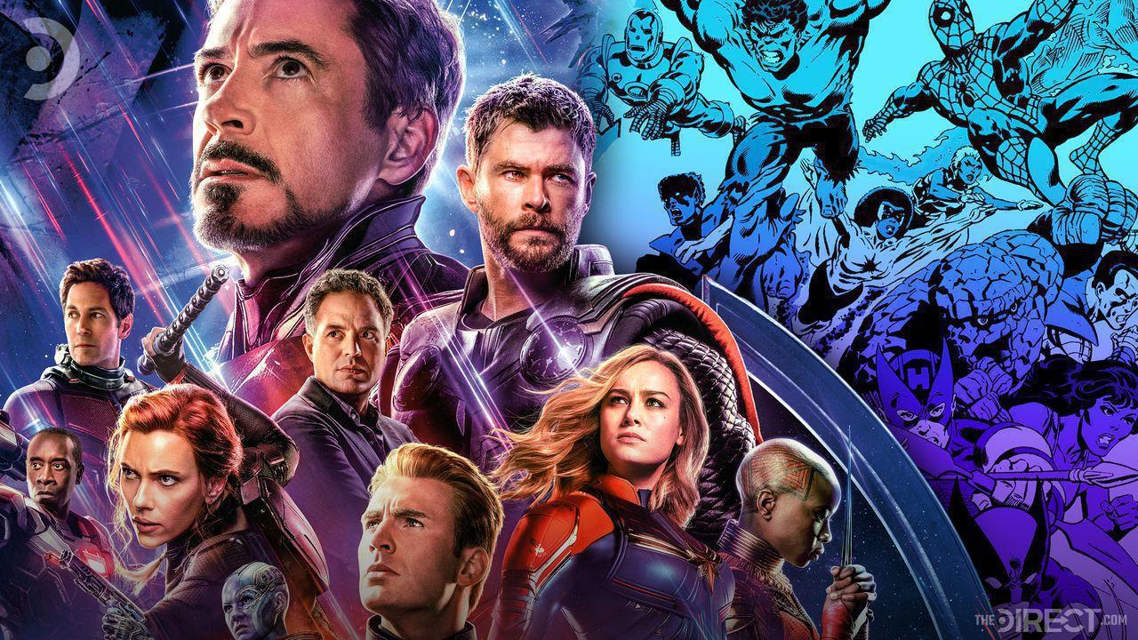 Avengers Endgame poster and Secret Wars comic