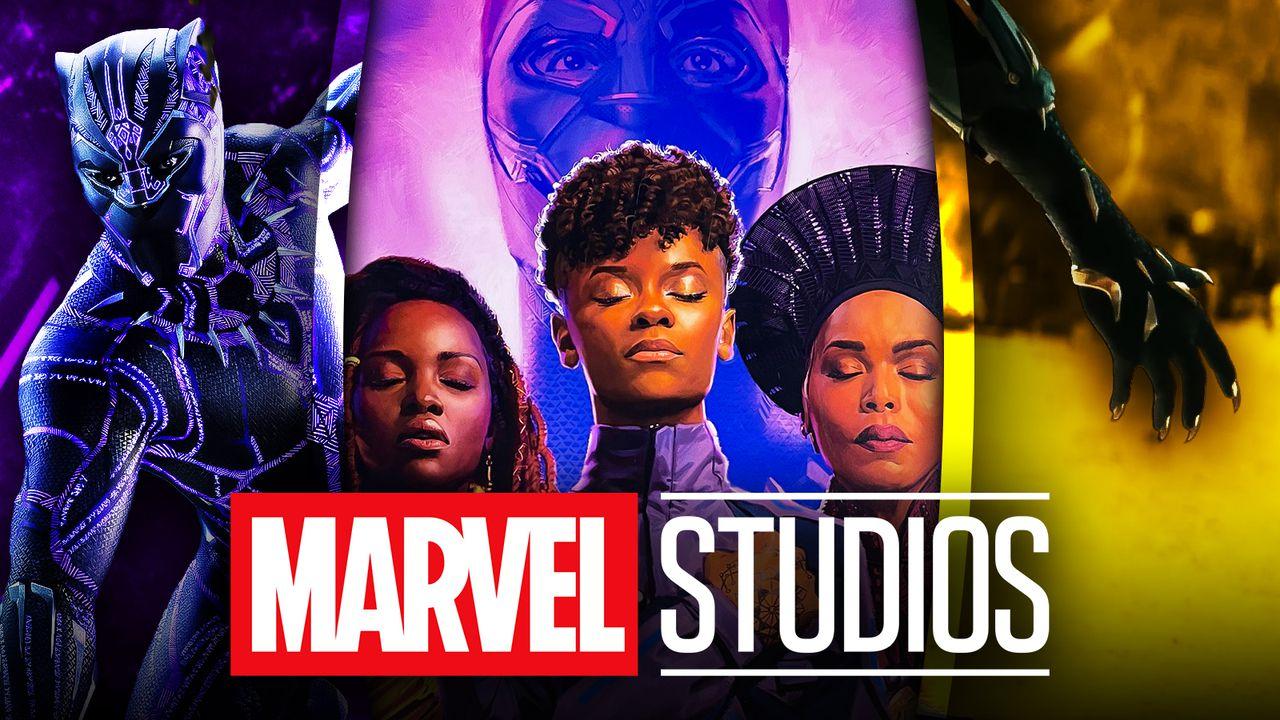 Letitia Wright as Shuri, Black Panther: Wakanda Forever logo