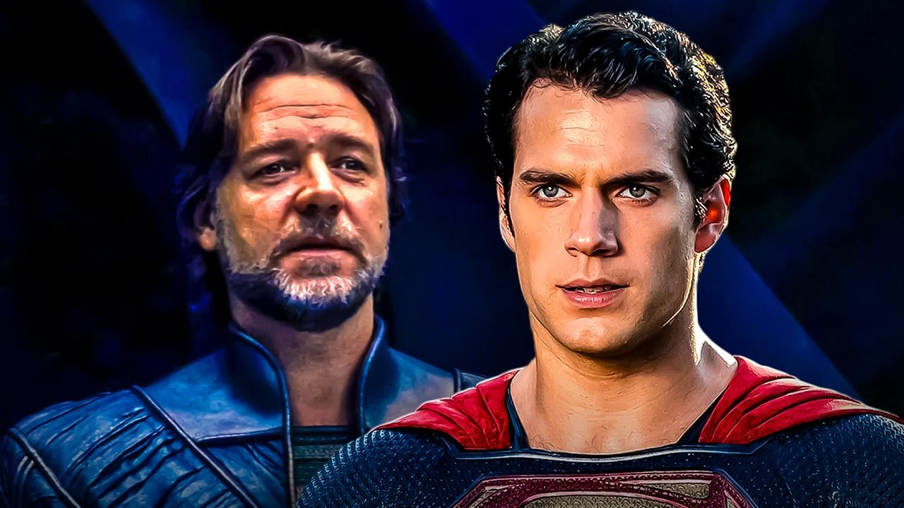 SnyderVerse Russell Crowe and Henry Cavill