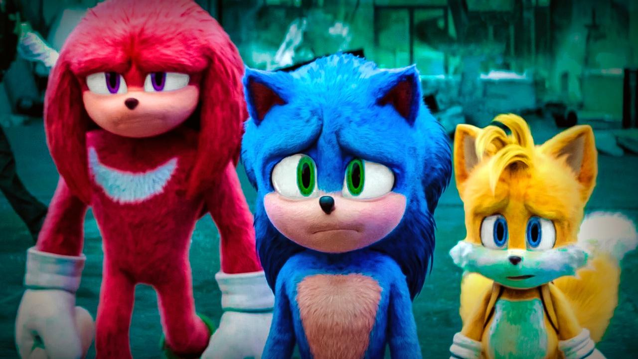 Sonic movie Tails, Sonic, Knuckles
